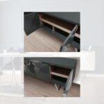 Madia Enzio grigio 4 ante 208x53x84h - immagine 6