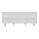 Madia Jose bianca 4 ante particolari oro 180x47x75h - immagine 7