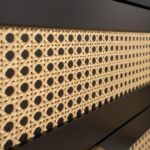 Madia KUTA51A nera 3 cassetti e 3 ante effetto rafia - immagine 7