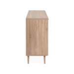 Madia KUTA51A rovere sonoma 3 cassetti e 3 ante effetto rafia - immagine 6