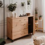 Madia Medan01B 2 ante e 4 cassetti rovere antracite - immagine 3