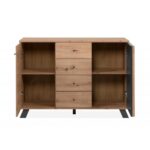 Madia Medan01B 2 ante e 4 cassetti rovere antracite - immagine 5