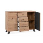 Madia Medan01B 2 ante e 4 cassetti rovere antracite - immagine 6