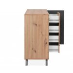 Madia Medan01B 2 ante e 4 cassetti rovere antracite - immagine 7