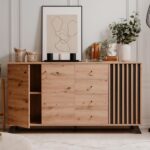 Madia Medan51C 3 ante e 4 cassetti rovere antracite - immagine 2