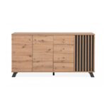 Madia Medan51C 3 ante e 4 cassetti rovere antracite - immagine 5