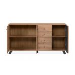 Madia Medan51C 3 ante e 4 cassetti rovere antracite - immagine 6