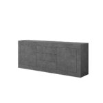 Madia Ocean 2 ante e 3 cassetti grigio beton 210x45x84h - immagine 4