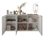 Madia Sabry 3 ante bianco lucido rovere Kadiz - immagine 2