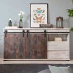 Madia Sevilla 51A pino sbiancato 2 ante scorrevoli e cassetti - immagine 2