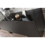 Madia Simphony nera oro 4 ante 202x48x85h - immagine 3