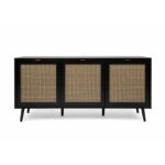 Madia Vienna51A 3 ante nera con frontali effetto vimini - immagine 5