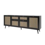 Madia Vienna51B nera con frontali effetto vimini - immagine 2