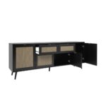 Madia Vienna51B nera con frontali effetto vimini - immagine 5