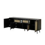 Madia Vienna51B nera con frontali effetto vimini - immagine 6