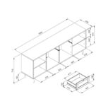 Madia Vienna51B nera con frontali effetto vimini - immagine 7