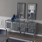 Madia Zen 4 ante grigio 202x48x85h - immagine 3