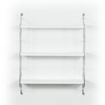 Mensola Neelix con 3 ripiani bianchi 60x15x68 bianco MT191103 - immagine 2