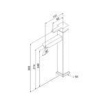 Miscelatore bagno Quadra lavabo alto cromato - immagine 2