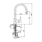 Miscelatore da cucina Paini 78CN591 cromato satinato doccetta estraibile - immagine 2