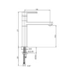 Miscelatore da cucina Paini 86CR579 cromato bocca a fontana - immagine 2