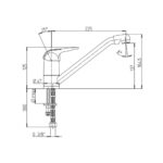 Miscelatore da cucina Paini Mixo 45CR573TC cromato - immagine 2