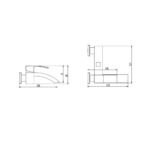 Miscelatore doccia esterna cromato Riga - immagine 3