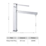 Miscelatore Egeo per lavabo