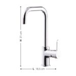 Miscelatore Lento granito nero mat - immagine 2