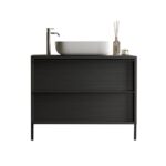 Mobile bagno Adam79 con 2 cassetti nero frassinato - immagine 6