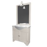 Mobile bagno Albano bianco decapè 87x50,5x191 H