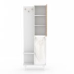 Mobile bagno Kuban bianco rovere 64x30x178 - immagine 5
