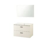 Mobile bagno sospeso Lario bianco 80x46 cm - immagine 2
