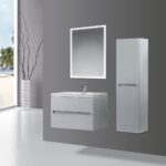 Mobile bagno sospeso Varano grigio chiaro 90x48x55