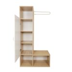 Mobile da ingresso Krell rovere bianco 82x36x165h - immagine 3