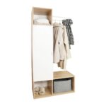 Mobile da ingresso Krell rovere bianco 82x36x165h - immagine 5