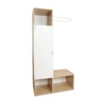 Mobile da ingresso Krell rovere bianco 82x36x165h - immagine 6
