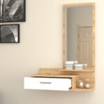 Mobile ingresso con specchio Joy bianco rovere - immagine 2