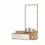 Mobile ingresso con specchio Joy bianco rovere - immagine 4