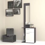 Mobile ingresso con specchio Lost bianco ghisa