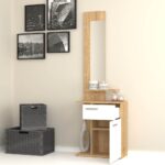 Mobile ingresso con specchio Lost bianco rovere - immagine 2