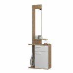 Mobile ingresso con specchio Lost bianco rovere - immagine 4