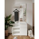 Mobile ingresso Image41B bianco con specchio - immagine 2