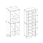 Mobile ingresso Mito40C tutto piani con specchi - immagine 4