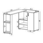 Mobile multiuso Serose con tavolo richiudibile - immagine 4