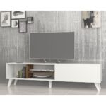 Mobile porta tv Savi bianco 160 cm - immagine 2