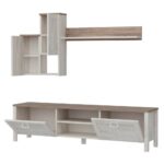 Mobile porta TV Sento bianco vintage rovere - immagine 3