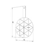 Orologio da parete Minuetto nero e bianco MT192101 - immagine 3