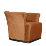 Poltrona Argentario Berger mattone base nera