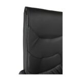 Poltrona direzionale ufficio Makam nera e base cromata - immagine 3